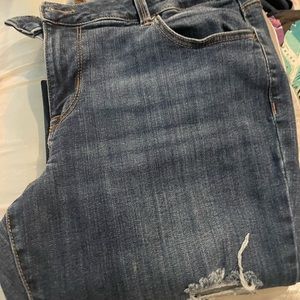 Women Maurice jeans 14 wide mid rise skinny leg